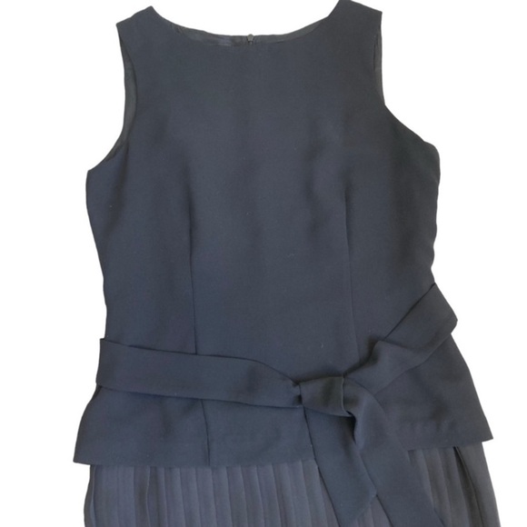 Vintage 90s Dark Academia Whimsygoth Preppy Pleated Maxi Dress Drop Waist Sz 10 - Picture 12 of 15